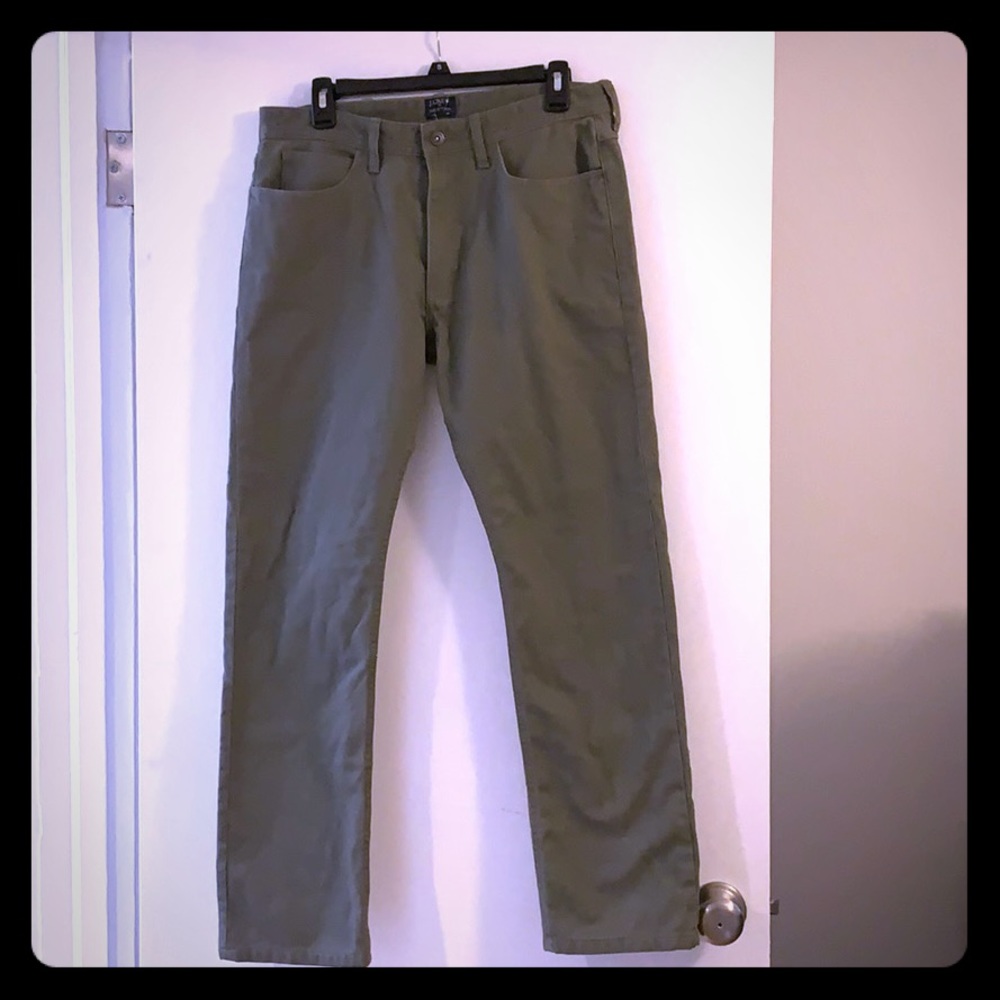 J Crew Flannel Lined Chinos